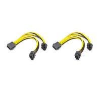 Giwnhvx 2 x Splitter Adattatore di Alimentazione CPU 8 Pin a Doppio PCIe 2X 8 Pin (4 e 4) per Adattatore di Alimentazione Scheda Madre