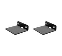 Giwnhvx 2 x Supporto da parete multifunzionale per altoparlante portatile, scaffali da parete per webcam, telefoni portatili, router, altoparlante nero