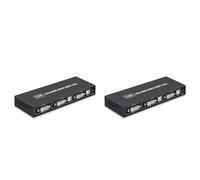 Giwnhvx 2 x Switch DVI KVM 2 in 1 4K Due Computer Condivisi Tastiera USB Mouse Monitor di stampa Schermo di commutazione Multifunzione