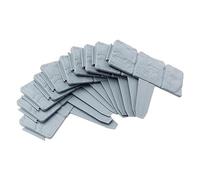 Giwnhvx 20 Bordi Bordatura del Paesaggio del Giardino di Plastica Grigio Senza Scavare per Paesaggio Bordatura Prato Recinzione in Plastica