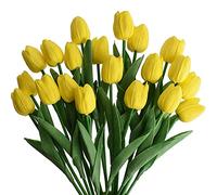 Giwnhvx 20 fiori artificiali finto mazzo reale tocco composizione di fiori per la festa 'ufficio a casa