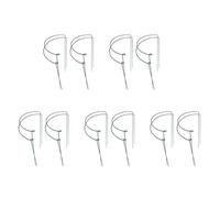 Giwnhvx 20 pali di supporto per piante ad anello in metallo da giardino verde mezzo rotondo anello di supporto per piante grandi supporti per piante