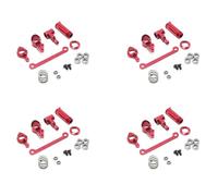 Giwnhvx 20 Pezzi 4 Set Frizione Sterzo Servo Servo Servo Parti di Aggiornamento Completo per 144001 1/14 Auto RC, Rosso