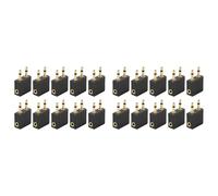 Giwnhvx 20 Pezzi Adattatore Presa 3,5 mm Jack Audio Convertitore Auricolare Adattatore Connettore per Cuffie per Cuffie da Viaggio Aeroplano Aeroplano
