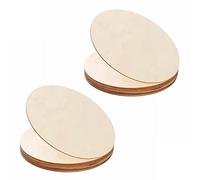 Giwnhvx 20 pezzi di legno naturale rotondi non finiti dischi in legno per artigianato centrotavola fai da te ornamenti natalizi 10 cm