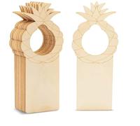Giwnhvx 20 Pezzi di Maniglie per Porte in Legno Non Rifinito, per Appendere Maniglie per Porte, per Pittura, DIY, Lavori Domestici, Uffici, Hotel, Decorazioni per Uso Aziendale C