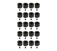 Giwnhvx 20 Pezzi Serie 5mm a 12mm Adattatore Esagonale Ruota Combinatore Metallo per D12 C14 C24 B14 B16 MN D90 D91 Parti di Aggiornamento Auto RC, Nero