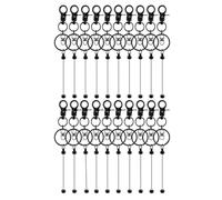 Giwnhvx 20 portachiavi con perline - portachiavi fai da te - barre portachiavi per perline portachiavi kit