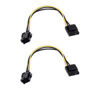 Giwnhvx 20 pz Molex a PCI-E Adattatore di Alimentazione IDE 4Pin 4 Pin Femmina a 6 Pin Femmina 6Pin Scheda Grafica Video Cavo Convertitore