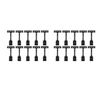 Giwnhvx 20 supporti regolabili in plastica per cartelli, clip a clip a doppio display rotanti riutilizzabili cartellino del prezzo per negozio