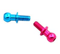 Giwnhvx 20 viti a sfera esagonali M3 in metallo per TT01 TT02 D5 1/10 RC Drift auto, 10 pezzi blu e 10 pezzi rosa