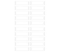 Giwnhvx 20 x supporto per targhetta in acrilico premium, 2 x 8 pollici, cornice di supporto pannello in plastica acrilica trasparente, targhette da parete per ufficio