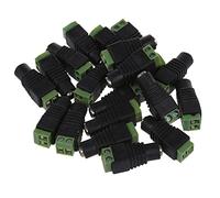 Giwnhvx 20 x Videosorveglianza 5,5 x 2,1 mm Cavo di alimentazione DC Connettore Presa Adattatore Jack