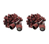 Giwnhvx 200 pezzi 1/2 pollice di carta vetrata nastro abrasivo in carburo di silicio + 4 pezzi x mandrino rotante o mandrini