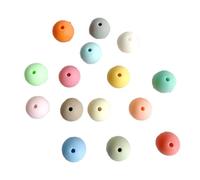 Giwnhvx 200 Pezzi 14mm Perline Acriliche Rotonde Perline Pastello Color Caramella Perline Distanziatrici Smerigliate per Realizzare Orecchini Braccialetti Collane