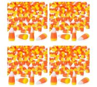Giwnhvx 200 Pezzi Halloween Resina Caramelle Mais Artificiale 3D Caramelle Mais Perla Autunno Faux Mais Scrapbooking Abbellimenti