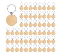 Giwnhvx 200 Pezzi in Legno Vergini Vergini Incisione in Legno per Fai Da Te , Rotondo