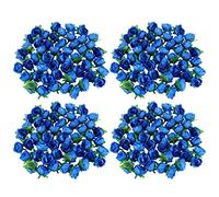 Giwnhvx 200 rose artificiali, altezza 3 cm, decorazione per matrimoni, blu navy