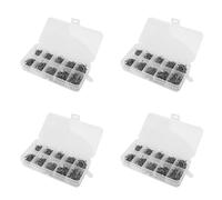 Giwnhvx 2000 Pezzi Misura Mista 3-12 Ganci da Pesca in Carpa in Acciaio Ad Alto Pack con Foro con Scatola Al Dettaglio Jigging Bait
