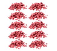 Giwnhvx 2000 rondelle isolanti in fibra isolante, 3 x 8 x 0,7 mm, colore: rosso