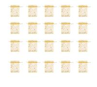 Giwnhvx 2000Pz Champagne Ciglia Organza Sacchetti Monili del Partito di Favore di Cerimonia Nuziale del Sacchetto del Regalo 3.5 Pollice X4.3 Pollice