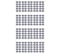 Giwnhvx 200pcs Miniatura Sigillato Metallo Schermato Metrico Radiale Cuscinetto A Sfere Modello: MR95-ZZ 5x9x3Mm