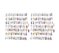 Giwnhvx 200pcs Persone Dipinte Persone per Modo di Treno (1 A 150)