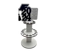 Giwnhvx 2024 Nuovo Portafoglio Regalo di Laurea Portafoglio in Legno Ornamento per Decorazione Scrivania Titolare di Soldi Contanti Congratulazioni Carta di Congratulazioni Facile Da Installare Facile