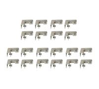 Giwnhvx 20Pcs L Tipo di Vetro Clip di Fissaggio 2 Vie Connettori in Vetro per 6-10Mm Mobili Hardware Accessori in Vetro
