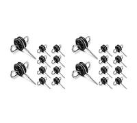 Giwnhvx 20Pcs Recinzione Elettrica Cancello Maniglia Ancoraggio Recinzione Elettrica Isolatori Filo di Recinzione Isolanti per