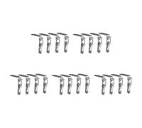 Giwnhvx 20X 90 Gradi Duck-Mouth Fibbia Gancio di Chiusura In Acciaio Inox Caricato A Molla Draw Toggle Chiusura Morsetto Argento A