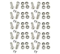 Giwnhvx 20X Adattatore Esagonale Ruota Combinatore Metallo 5mm con Accessori di Aggiornamento del Cuscinetto per Ricambi Auto Camion D12 1/10