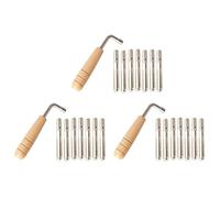 Giwnhvx 21 Pezzi Serie Pin di Regolazione con Chiave di Regolazione a Forma di L per Corde di Arpa di Lira e Altri Strumenti a Corde Primitivi