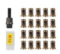 Giwnhvx 21 Pezzi Strumenti per Dadi Rivettatrice Rivettatrice Manuale Semplice Installazione Manuale Rivettatrice per Dadi Rivettatrice per Dadi Rivettatrice Strumenti per Dadi M10