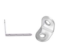 Giwnhvx 21 staffe angolari per mensole, 1 pezzo 125 x 75 mm a forma di L in acciaio inox e 20 pezzi 20 mm x 20 mm a 90 gradi