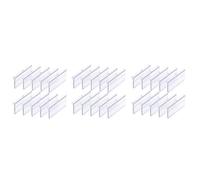 Giwnhvx 210 pz 8 x 4,2 cm porta etichette in plastica trasparente per mensola metallica etichette prezzo al dettaglio etichette cestino etichette clip on etichette