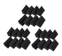 Giwnhvx 24 Confezione da 4.6 pollici x 4.6 pollici x 9.5 pollici nero isolamento isolamento acustico basso piegatura parete schiuma marinara Studio schiuma piastrelle (24PCS, Nero)