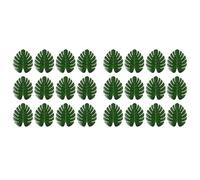 Giwnhvx 24 foglie di palma tropicali artificiali decorazione di festa nella giungla animale estate matrimonio hawaiano decorazione da tavolo per M