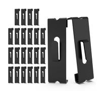 Giwnhvx 24 ganci per griglia, ganci per griglia, ganci da parete, accessori di ricambio, colore nero