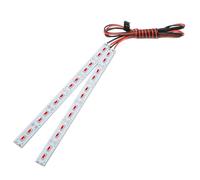 Giwnhvx 24 LED Telaio Luce Metallo LED Striscia 6V per 1/10 1/8 RC Auto Crawler, Rosso Parti di Ricambio 1 PZ