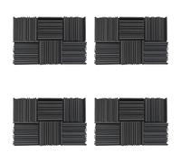 Giwnhvx 24 Pezzi Pannello Acustico nel Schiuma di Assorbimento Studio Absorbber un Banda Larga Periodica Della Scanalatura