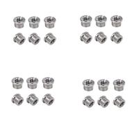 Giwnhvx 24 pz 5/8 pollici maschio a 3/8 pollici femmina Mic convertitore filettato vite adattatore con zigrinature per supporti per microfono supporti
