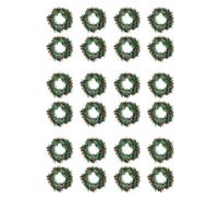 Giwnhvx 24 PZ Holly Berry Candela Piccole Bacche Rosse Artificiali Pin Ghirlanda per Natale Ghirlanda Ornamenti Decorativi