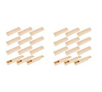 Giwnhvx 24 scatole di legno grezzo con coperchio scorrevole 23,9 x 5,6 x 3,2 cm scatola di legno piccola contenitore contenitore regalo portagioie scatola matita scatola