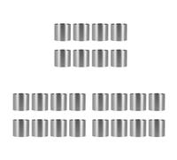 Giwnhvx 24 stampi rotondi in acciaio inox per mousse, biscotti, torte, pasticceria, per torte, fondente, ecc