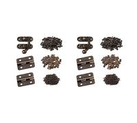 Giwnhvx 240 x piccole cerniere in bronzo antico a destra, con cerniere e viti