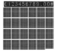 Giwnhvx 240Sets Cubi di Plastica Prezzo Display Tag Numero Regolabile Stand Frame Label Shop