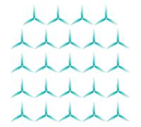 Giwnhvx 24PCS 51466 V2 FPV 5 Pollici 3 Lame Drones per Drone da FPV RC D