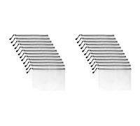 Giwnhvx 24PCS A3 Cartella, Informazioni Zipper Bag Plastica Portafoglio Mesh File Bag Zipper Bag Zipper Wallet