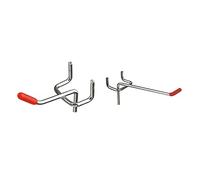 Giwnhvx 25 ganci singoli da 50 mm con 25 ganci da 1100 mm per pannelli forati da parete, espositori per negozi